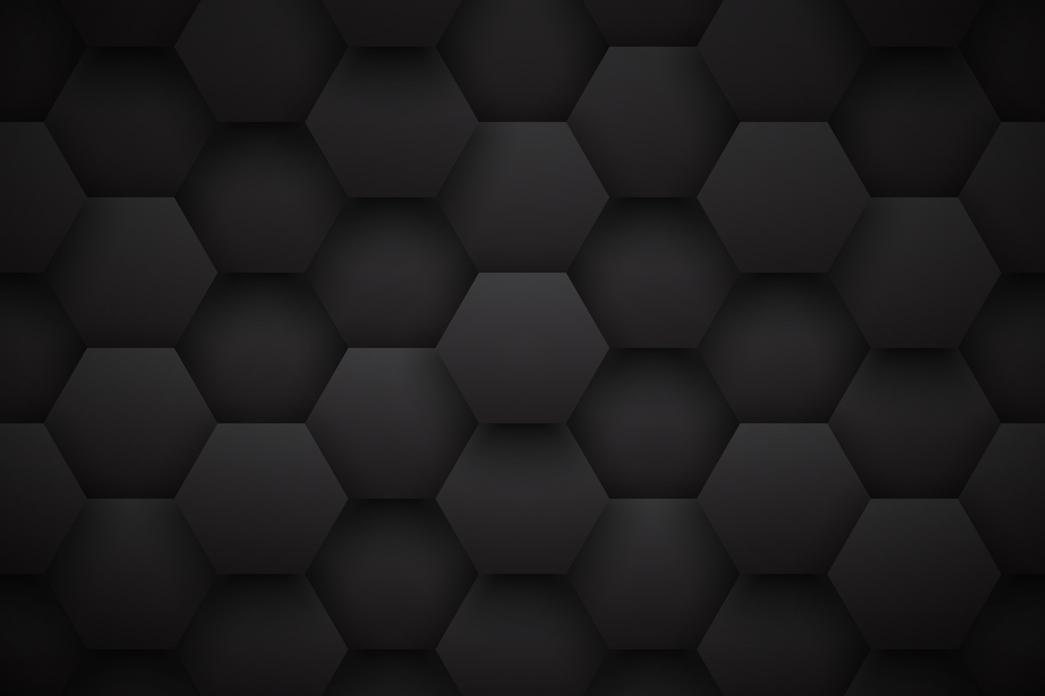 Dark Hexagons Technology Minimalist Background